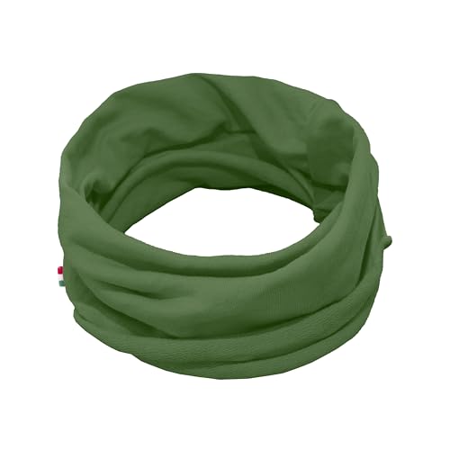 TMK Cache-cou multifonctionnel écharpe unisexe 100 % coton cod.1212, Militaire, Taille Unique