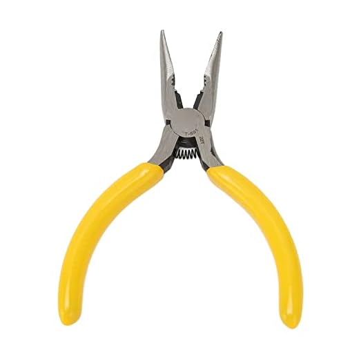 Alicate de ponta de agulha dentada, 5 polegadas requintado fácil de usar liga de aço alicate de ponta de agulha multiuso portátil para reparos eletrônicos