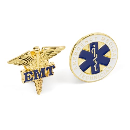 Emergency Medical Technician "EMT" Lapel Pin Set3