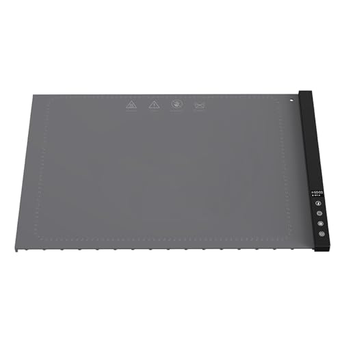 LWCHUANG - Bandeja eléctrica eléctrica para pizzas, platos y más, temperatura ajustable, placa calefactora plegable, 60 x 40 cm, alfombra calefactora con temporizador de 4 horas