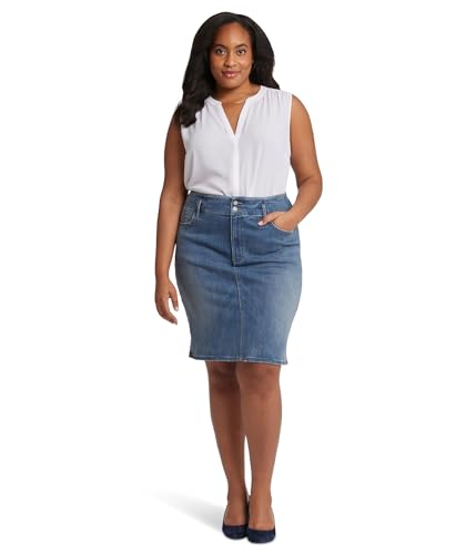 NYDJ Women's High Rise Denim Skirt
