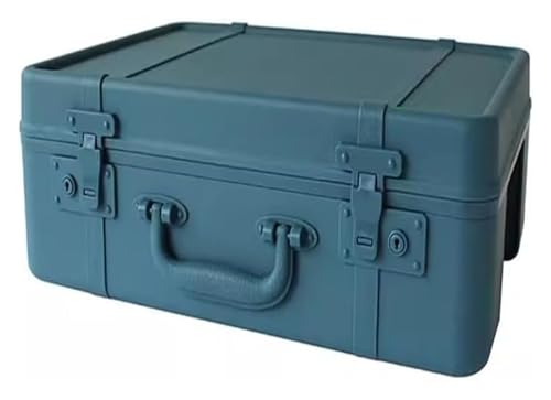 Caja de almacenamiento de madera vintage con forma de maleta 2