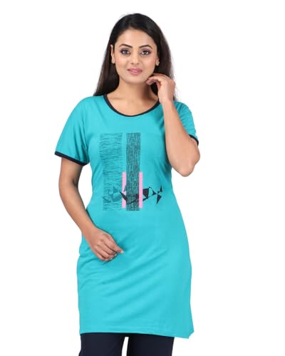 Image of URBAN TREES Women's Cotton Printed Night Suit Set of Top & Pajama Set || Night Suit Set