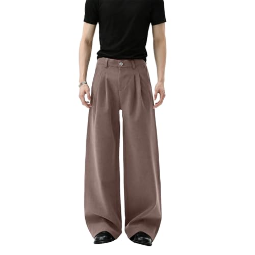 Pantalon de costume homme jambes larges confortable pour travailler sans gêne