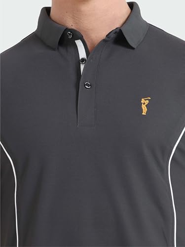 Image of STELLERS Men's Polo T-Shirt | Feather Touch Feel | Odour Resistant | Wrinkle Free | Quick Dry | Stretchable | Lightweight | Anti-Static | UV Resistance | Anti-Microbial