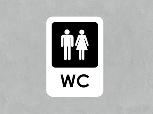 Oedim - Segnali per bagno WC | 14,85 x 21 cm | diversi materiali | Durevole ed economico Pack 10