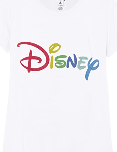 T-shirt Disney fille blanc grand format avec imprimé graphique multicolore - 2