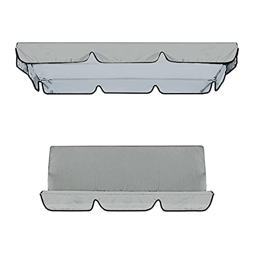 Outdoor Swing Patio Swing With Canopy Backyard Outdoor Swing Chair With Removable Cushions Adjustable Tilt Canopy Comfortable Armrests Stable Frame For Patio Outdoor Garden (1-Gray, 59X59X4 Inch) #TOP3