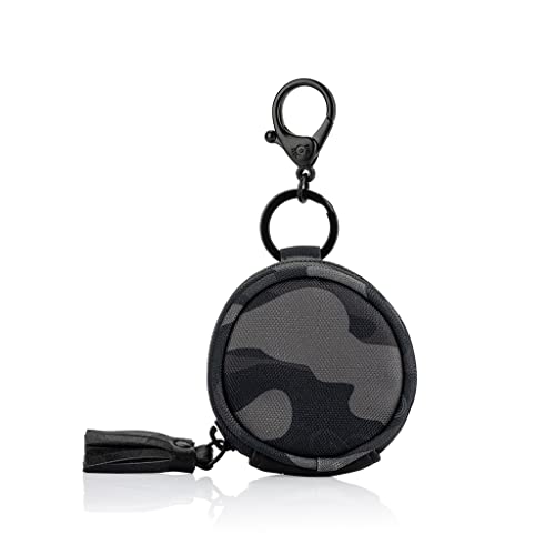 Image of Chelsea + Cole for Itzy Ritzy Camo Pacifier Case with Clip - Pacifier Charm Pod Includes Clasp, Measures 2.5 inch in Diameter & Holds 2 Pacifiers - Camo