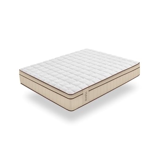 Moonia | Colchón Hybrid 25 cm Marrón | Multizonas de Confort | Tecnología Core Spring | Independencia de lechos | 160 x 200