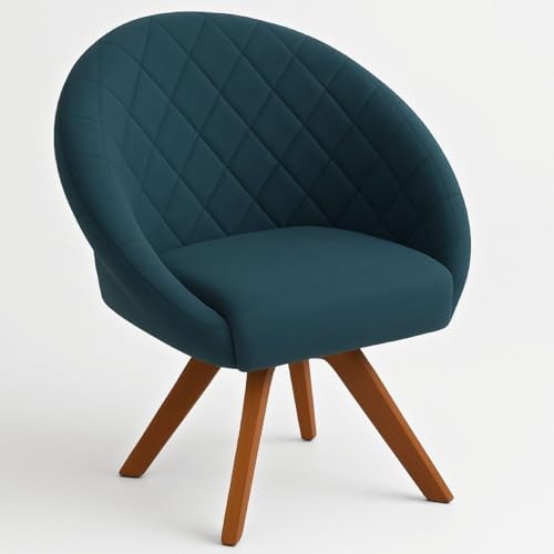 Poltrona Ibiza Giratória para Sala de Estar Decorativa Cadeira Es...