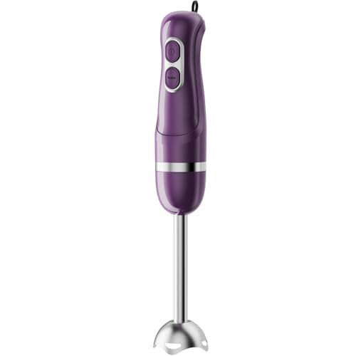 Image of Turelar Immersion Blender Handheld, Corded Electric Blenders Portable Stick Mixer with 2 Mixing Speed and Stainless Steel Blades Emulsifier for Effortless Blending Soup, Smoothies, Puree or Baby Food