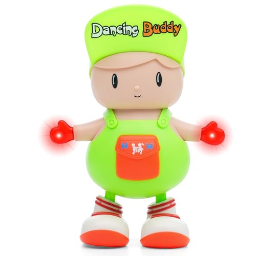 Image of Gooyo GY-3049 Dancing Buddy Toy with Vibrant Light Effect & Musical Sound | Best Dancing & Musical Toy for Kids | Dancing Boy Toy | Green | 3xAA Battery (Not Included)