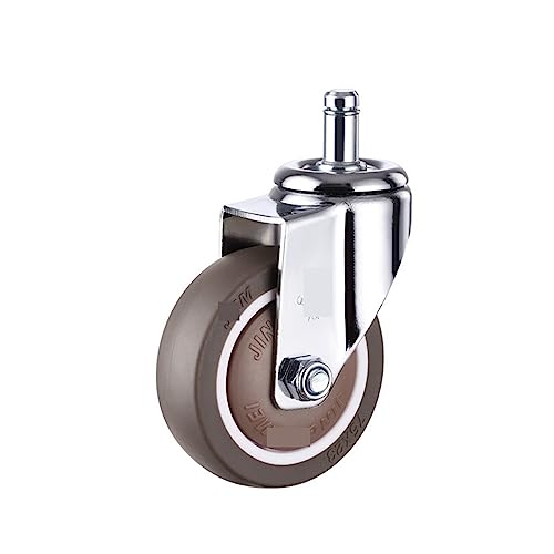 Roulettes pivotantes robustes double roulette en TPR verrouillable sans bruit - 5