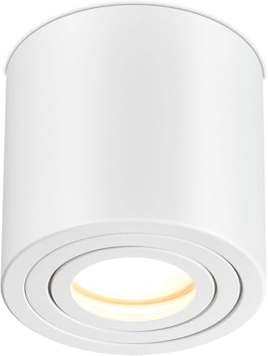 lambado® LED Aufbauleuchte für Feuchtraum/Deckenstrahler Set inkl. 230V...