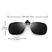 JM Polarizadas Clip en Gafas de Sol Sin Marco Flip up Lente...