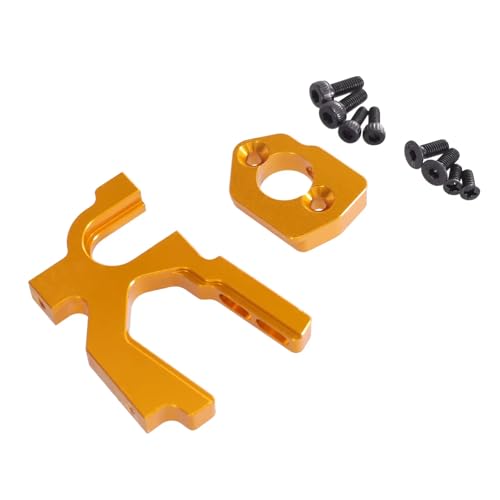 Support moteur réglable WLtoys 144001 124019 en métal jaune pour modèle réduit RC