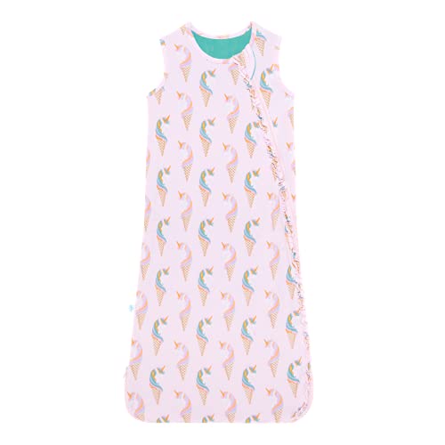 Posh Peanut Baby Wearable Blanket - Newborn Sleeveless Sleep Bag - Viscose from Bamboo Infant Wear - 2.5 TOG (Unicorn Ice Cream, 18-36 Months)