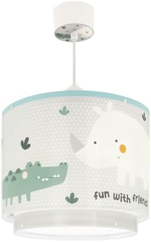 Dalber Rhino & Croco Rhino and Crocodile Pendant Ceiling Lamp