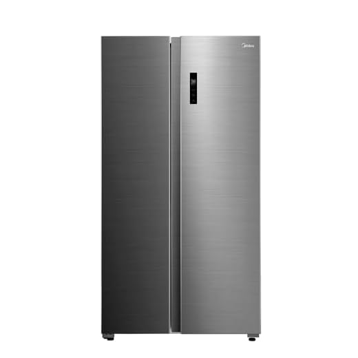 Geladeira Side by Side 511L Inverter Cor Inox Conectada Midea MD-RS710FGD461-127v