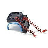 RC Cars Spare Parts For Arrma For 4082 42mm Motor Dual Cooling Fan Heat Sink For Toys RC Model Car Repair Modify Upgrade Accessories Parts(Blue)