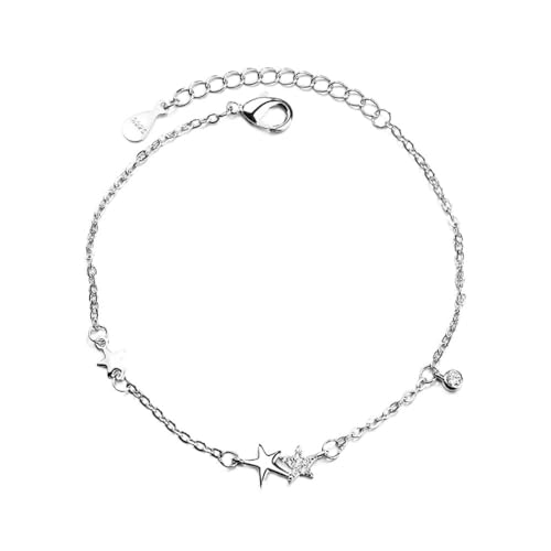 Bracelet à breloques étoile en cristal le cadeau de fête idéal et réglable pour femme
