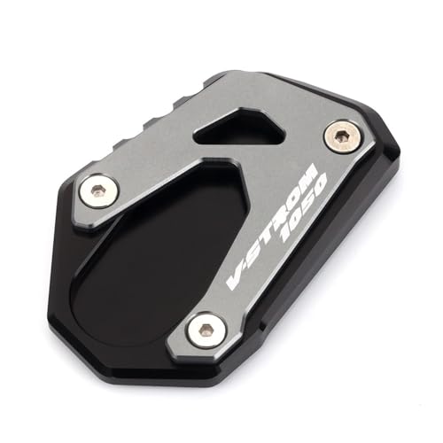 Placa extensor alta resistencia roja para soporte lateral Suzuki Vstrom 1050 XT 5