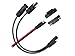 Solar Panel MC4 to SAE Connectors Adapter 10AWG PV Cable Wire for Solar Panels Battery Charger kit with 2pcs SAE to SAE Polarity Reverse Connectors (MC4-SAE)