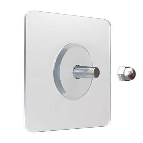 Adhesive Wall Sticker Hooks,Nail-Free Picture Hangers for Mount Wall Shelf,Punch-Free Storage Holder for Home Office,12mm Screw Length