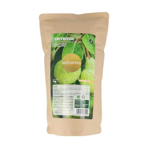 Eritritol 1 kg Naturitas Essentials | Fórmula mejorada | Mayor poder endulzante | Mejor alternativa...