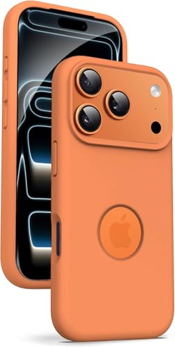Image of Elzzi Microfiber Cover Compatible for iPhone 17 Pro Case Liquid Silicone Cases Protective Covers Shockproof Back Cover with High Raised Camera Lips (Cosmic)