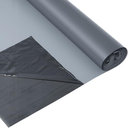 Waterproof Dachpappe, 10x1 m Ausbau unterspannbahn, 10 m² dachfolie selbstklebend, dachfolie wasserdicht UV beständig, für Metall-Dachpaneele, Haus- und Verandadachschindeln, Grau