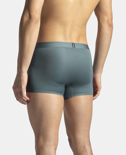 Image of Jockey IC45 Men Texcelight Microfiber Elastane Stretch Seamfree Bonded Tech Solid Trunk with Internal Breathable Mesh
