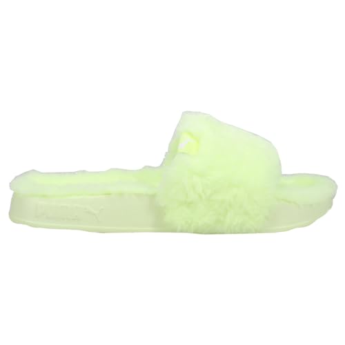 PUMA Womens Leadcat 2.0 Ylm Fluff Slide Casual Sandals Casual - Green
