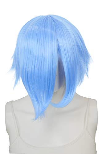 EpicCosplay® Aphrodite Light Blue Mix Long Bang Layered Short Wig