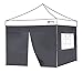 Produktbild Sekey 2er Set Pavillon Seitenteile für Faltpavillon 3×3m, Seitenwand mit Reißverschluss und Fenster Wasserdicht, Grau