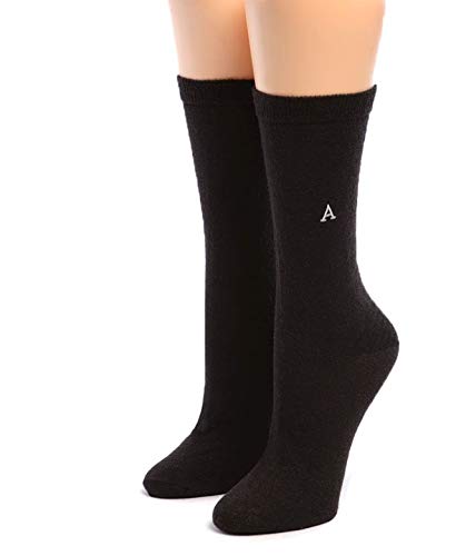Warrior Alpaca Socks - Womenâ€™s Alpaca Wool Trouser Socks - Lightweight, Hosery Style Socks with Moisture & Odor Control (Black)