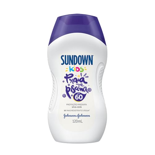 Johnson's Sundown Protetor Solar Infantil Corpo E Rosto Praia E Piscina Kids Fps 60 120Ml