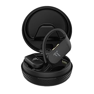 Dóttir True Wireless Sport Oordopjes Actieve Noise Cancelling Koptelefoon, In-ear-detectie, 72u Speeltijd, Nauwsluitende Oorhaak, Oortjes voor Fitness, IPX7 Waterdicht, Bluetooth 5.2, Asgrijs