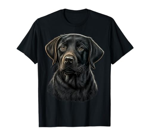 Adorable labrador noir sur un labrador noir pour amoureux du labrador retriever T-Shirt