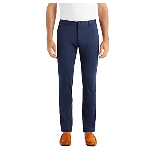 Rhone Men's Commuter Pant Classic-Fit, Premium FlexKnit Stretch Fabric, Relaxed Straight Leg (Navy, 32)