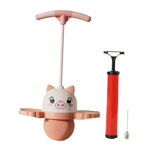Colaxi Pogo Jump Ball Pogo Stick Jump Children Exercise Jump Board High Jumping Toy for Body Training Assistant Outdoor Workout Home, Pink