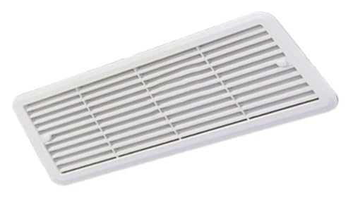 For griglia di ventilazione for frigorifero THETFORD 62445480 483 mm x 186 mm Ventilazione dell'aria for camper e autocaravan(White)