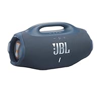 JBL Boombox 4, Unbeatable JBL Pro Sound with AI Sound Boost, Up to 34 Hours of Playtime, Waterproof and dustproof, Blue