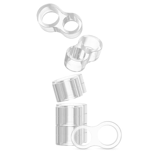 virea 6 x Butées de poignée de porte Transparent - - Butoirs de porte pour protéger les murs et les meubles - - Pour poignée de porte et de fenêtre - - Arrêt de porte au design discret