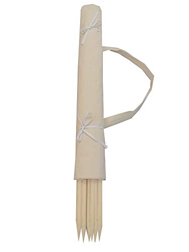 Aves-24 Windschutz 8m Strand Garten Meer Sichtschutz 100% unbehandelte Baumwolle Camping Blickschutz Natur Ökologisch Trennenwand