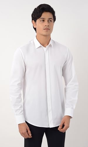 Image of Men's Solid Slim Fit Shirt