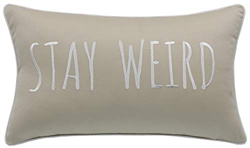 Trivenee Tex Pillowcase Embroidered Funny Inspirational Quote Throw Pillow Cover Decorative Pillowcase