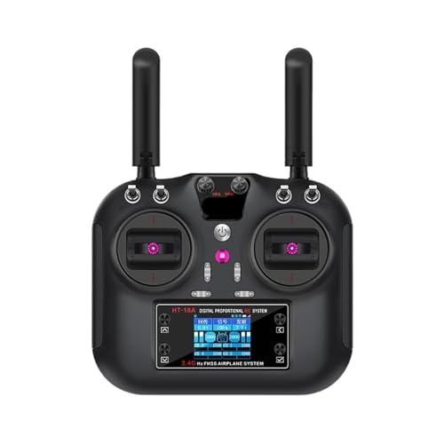 Émetteur compatible HOTRC écran couleur 10 canaux télécommande HT-10A avion - 2