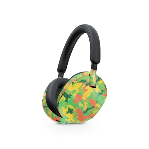 Image of MightySkins Glossy Glitter Skin Compatible with Sony WH-1000XM5 Headphones - Spring Camouflage | Protective, Durable High-Gloss Glitter Finish | Easy to Apply